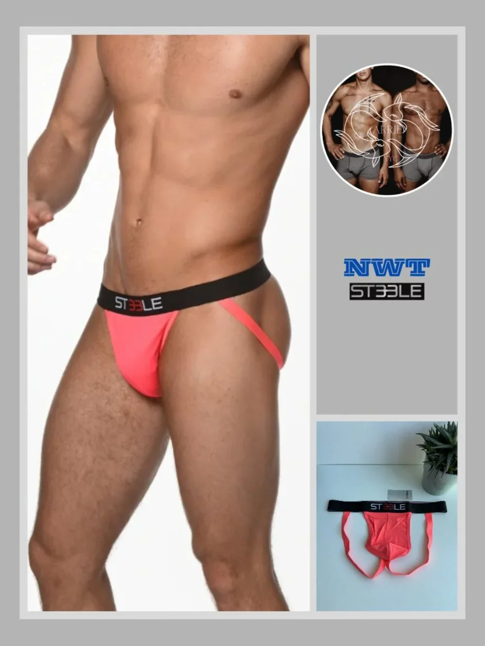 ST33LE - Low Rise Jockstrap - Neon pink (M)